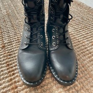 Zara Studded Combat Boots